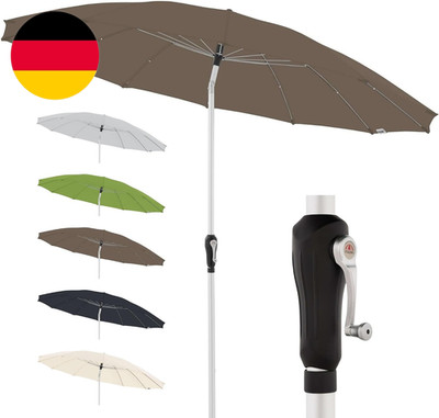 Doppler Sonnenschirm Für Den Garten Asia Look SL-AZ Auto Tilt 250Cm Greige I Gar