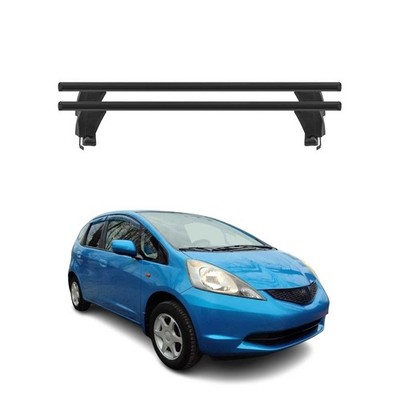 Top Roof Racks Cross Bars fits Honda Fit 2007-2013 2Pcs Black Aluminium