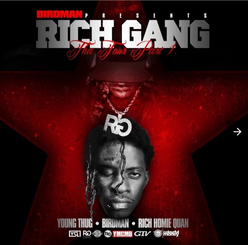RICH GANG- "THA TOUR" THUG + QUAN CLASSIC MIX CD. **BUY 2 GET 1 FREE** READ