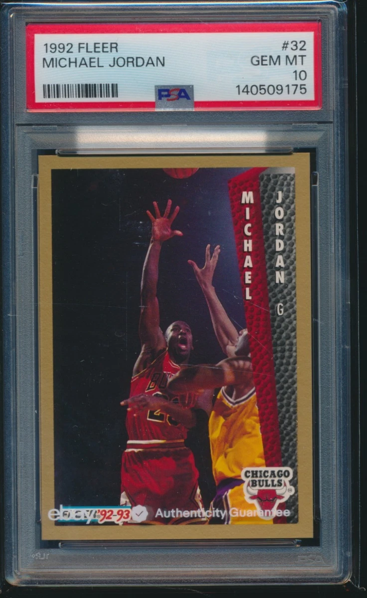 Preços baixos em Michael Jordan PSA 10 Classificado Figurinhas de