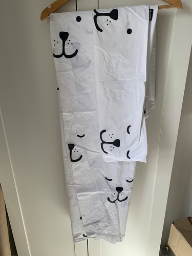 Tellkiddo Cotbed Cotton Duvet Set. Bear Face Awake/asleep