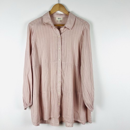 NUEVO CON ETIQUETAS Camisa Túnica Style & Co Manga Larga en Niveles Talla 2X Ropa de Oficina Resort Informal - Imagen 2 de 8