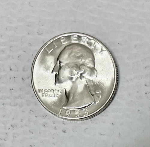 1953-S Silver Washington Quarter, Brilliant Uncirculated