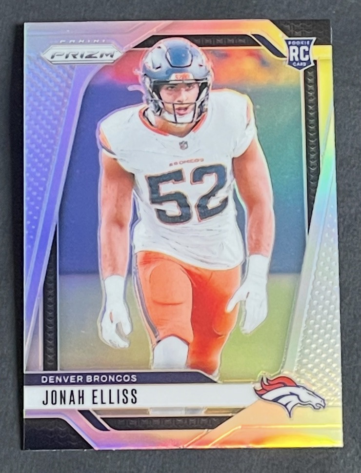 2024 Panini Prizm Jonah Elliss Rookie Silver Prizm RC #356 Broncos