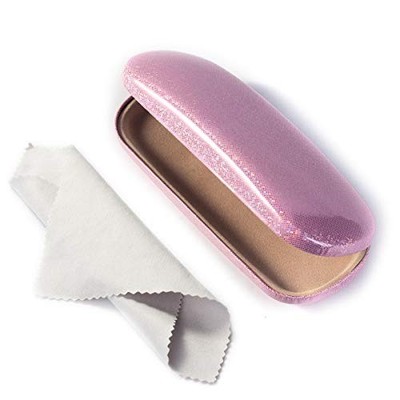 Unisex Hard Shell Eyeglasses Cases, Protective Case One Size Deep Bright Pink