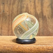 Antique German Handmade Coreless Swirl Peewee Marble 1/2 Mint 303