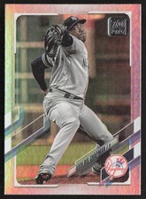 2021-22 Topps Series 1 Aroldis Chapman 157 Base Rainbow Foil