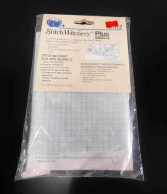 Dritz Stitch Witchery Plus with Grid - Sewing, Craft, Fabric - NOS - New - 1994