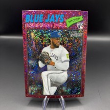 2026 Topps Heritage CHROME #315  Robinson Pina [RC] - Burgundy Sparkle Bluejays
