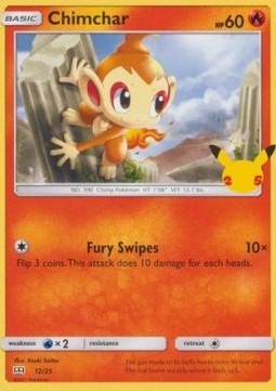 Pokemon Chimchar (12/50) McDonald's Collection 2021 LP