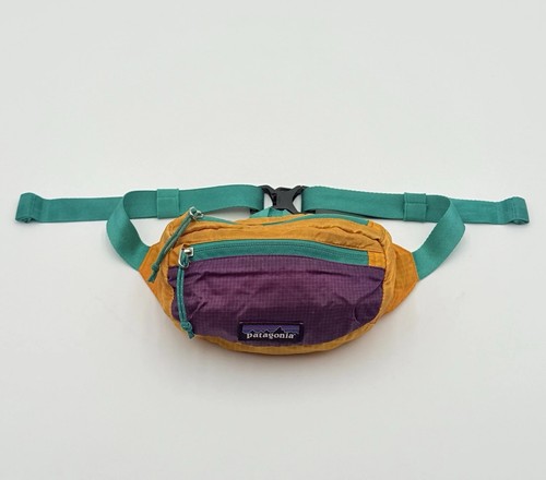 Patagonia Lightweight Travel Mini Hip Pack Fanny Waist Bag Orange Purple Teal - Picture 2 of 11