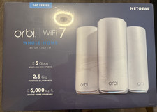 NETGEAR Orbi Dual-Band WiFi 7 Mesh Network System RBE363-100NAS ... FREE S H 