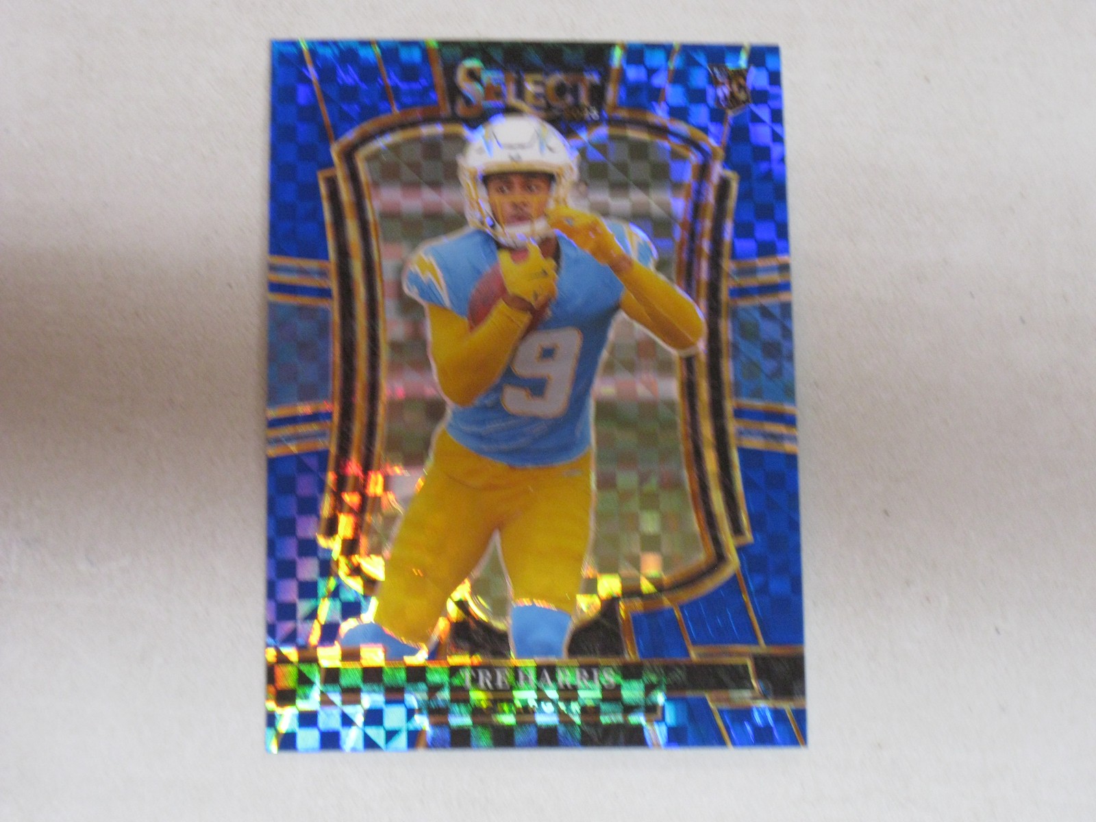 2025 Panini Select Premier Level Blue Prizm #101 Tre Harris 148/175 Rookie RC