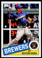 2020 Topps Keston Hiura 85-60 1985 Topps Baseball 35th Anniversary (Series One)