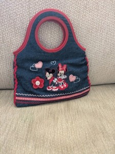 vintage y2k Disney store Minnie Mickey mouse handbag denim mini kids