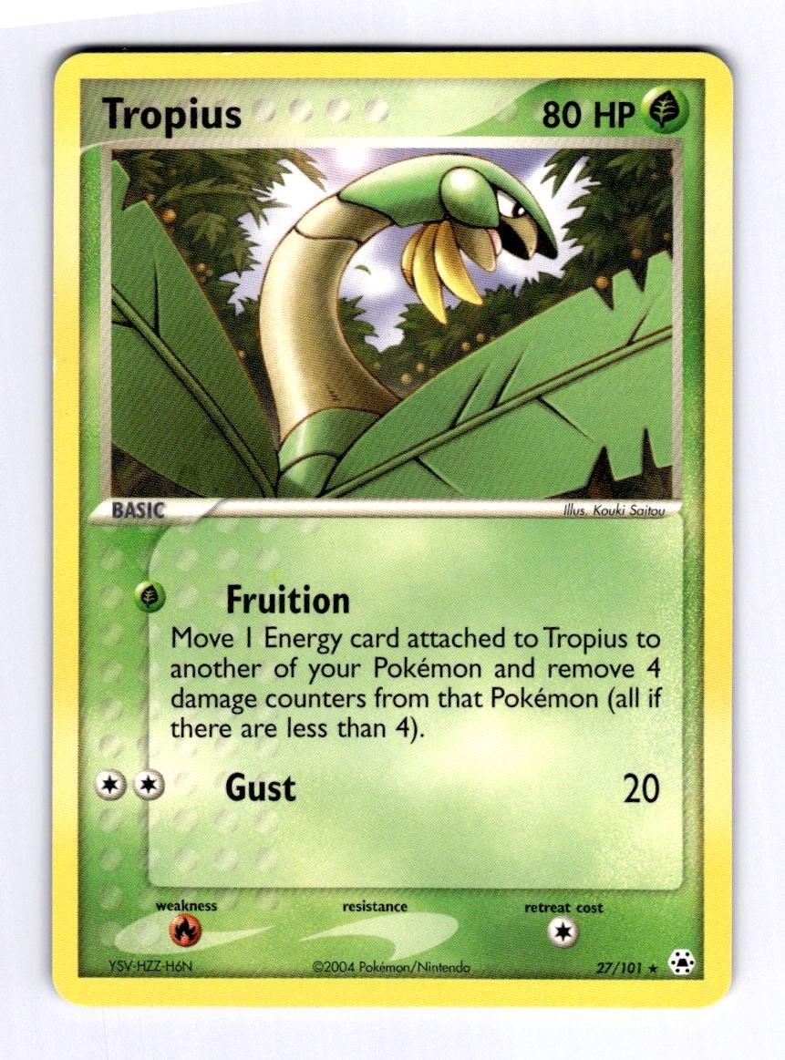 Tropius Hidden Legends #27 (2004) Rare NM Pokemon