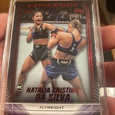 2024 Topps UFC Knockout Natalia Cristina Da Silva Rookie  /25 SP Red