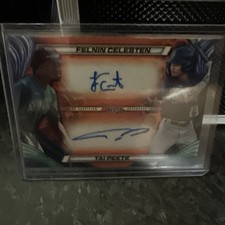 Felnin Celesten Tai Peete 2024 Bowmans Best DUAL AUTO /25 ORANGE REFRACTOR