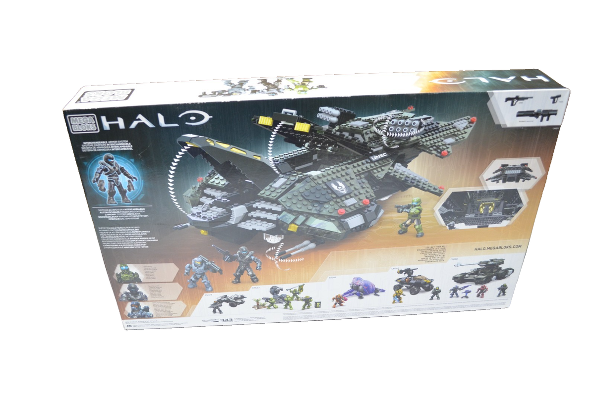 Mega Bloks Halo UNSC Vulture Gunship Building Set 1031pcs (CNG71