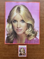 1978 Topps Three's Company Puzzle Set 16 Cards Red Front, Blue Reverse. Vintage