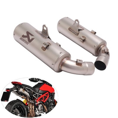 For Ducati Hypermotard 950 2019-2025 Exhaust Tips Dual-outlet Muffler Silencer