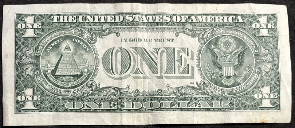 2021 Richmond $1 Bill March 10th 1991 Birthday/Anniversary Triple Pair Note - Image 2 of 2