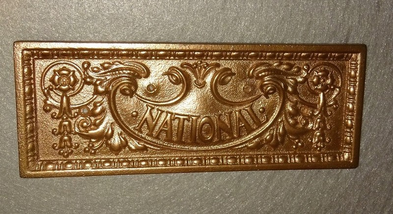 candy store $1 National Cash Register brass front drawer fancy restore casting