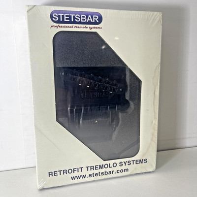 Stetsbar STBB SR Stop Tail Tremolo Black Chrome - NEW & SEALED Retrofit System