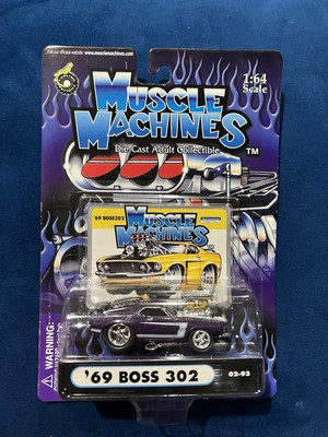 Muscle Machines 1969 Ford Mustang Boss 302 - Purple 2002 02-93
