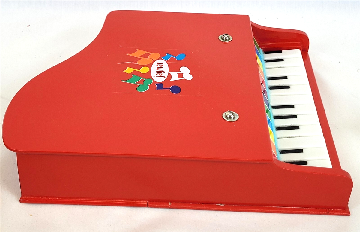 Jaymar Wooden Baby Grand Piano Red 1970's ~New In Box~ T494 | eBay