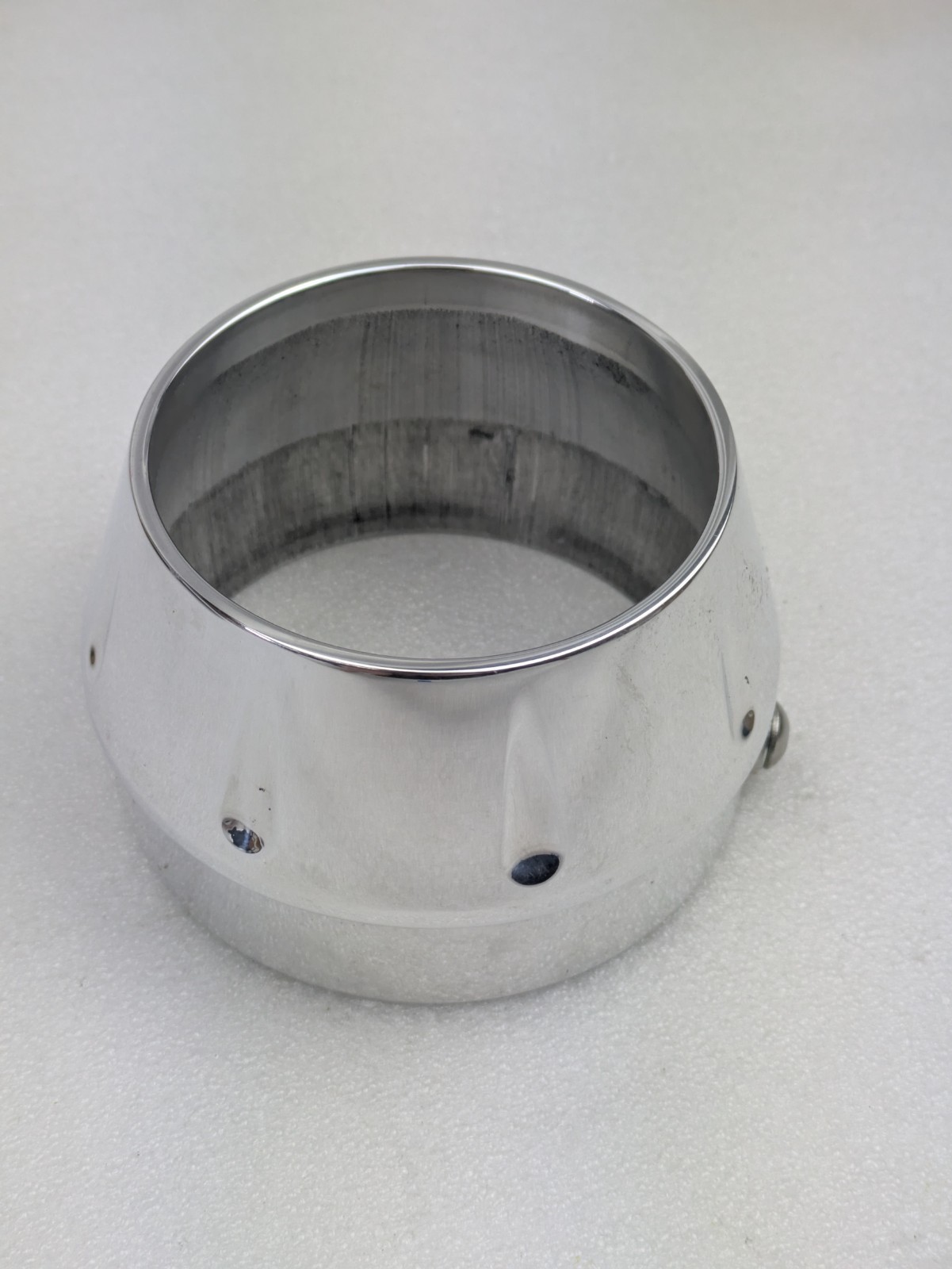 Billet Polished End Cap For Bassani Exhausts Fits Long Megaphone 1860-0494