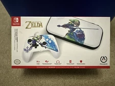 PowerA Legend of Zelda Enhanced Wired Controller & Slim Case Nintendo Switch NEW