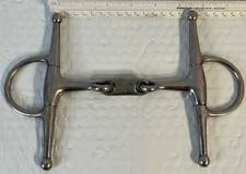 Full Cheek 5 1/2” Snaffle Oval Mouth Bit Double Joint