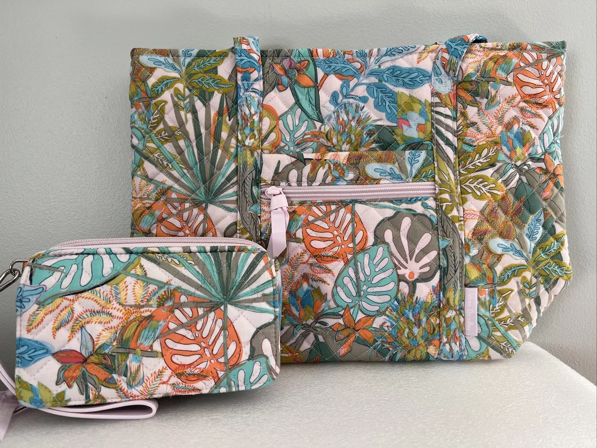 Vera Bradley Small Vera Tote Bag RFID All In One Crossbody Rain