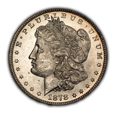 めぁ 1878 7TF $1 Morgan Silver Dollar - VAM 83 - Looks Semi Proof-Like