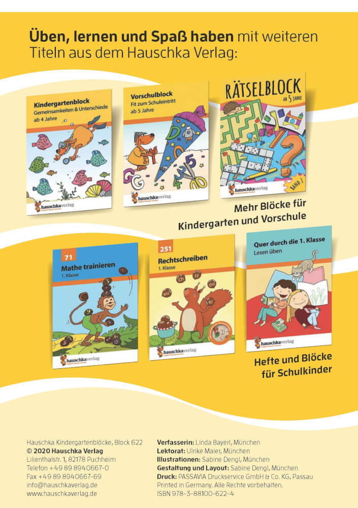 Thumbnail - Kindergartenblock - Verbinden, Vergleichen, Fehler Finden Ab 4 Jahre.