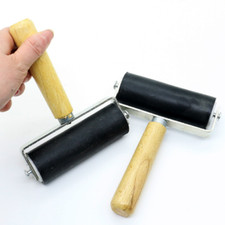 6cm Brayer Rubber Glue Roller Block Paint Inks Lino Artists Art Craft Tool New