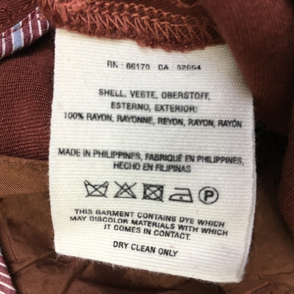 CARTONNIER Anthropologie Rust/Terracotta Pocket Mid-Leg Soft Pant Womens sz 6 - Image 3 of 4