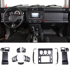 Matte Black Car Dashboard Interior Trim Set Fit For Toyota FJ Cruiser 2007-2021
