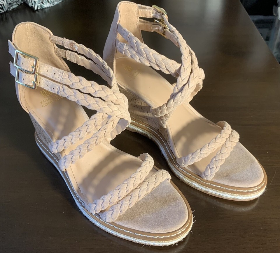 Ladies Size 38 NEXT Forever Comfort Wedge Shoes