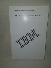 Vintage IBM 14R 28 and 14R 39 Color Monitor Installing and Using Guide 96G1530