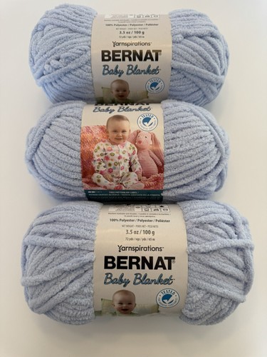 Bernat Babydecke super sperriges Garn Menge 3 ~ 3,5 Unzen Knäuel babyblau 03202 - Bild 4 von 6