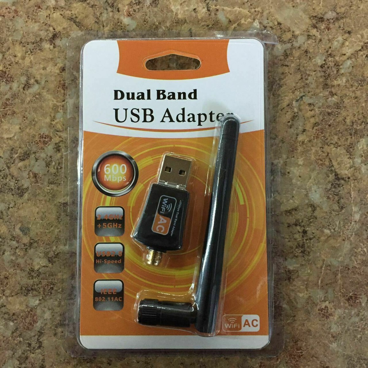Acheter Adaptateur WiFi USB 150Mbps Mini carte réseau sans fil avec antenne rotative puce 8188ETV 802.11 B/g/n Dongle récepteur Wi-Fi pour ordinateur portable