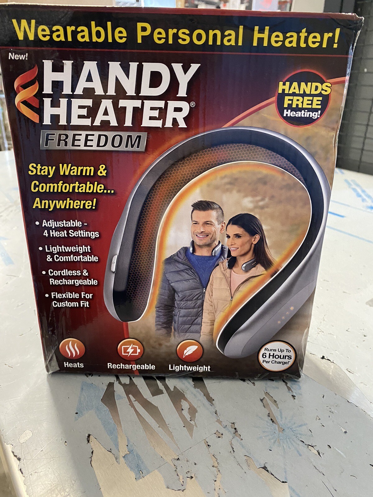 Handy Heater Freedom Wearable Personal Cordless Heater FOR PARTS eBay