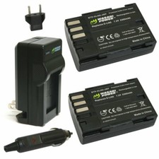 Wasabi Power Battery 2-Pack and Charger for Pentax D-LI90, D-L190