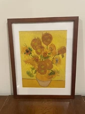 Vincent Van Gogh Sunflowers Framed Print 12x15 Summer Flowers Floral Wall Art