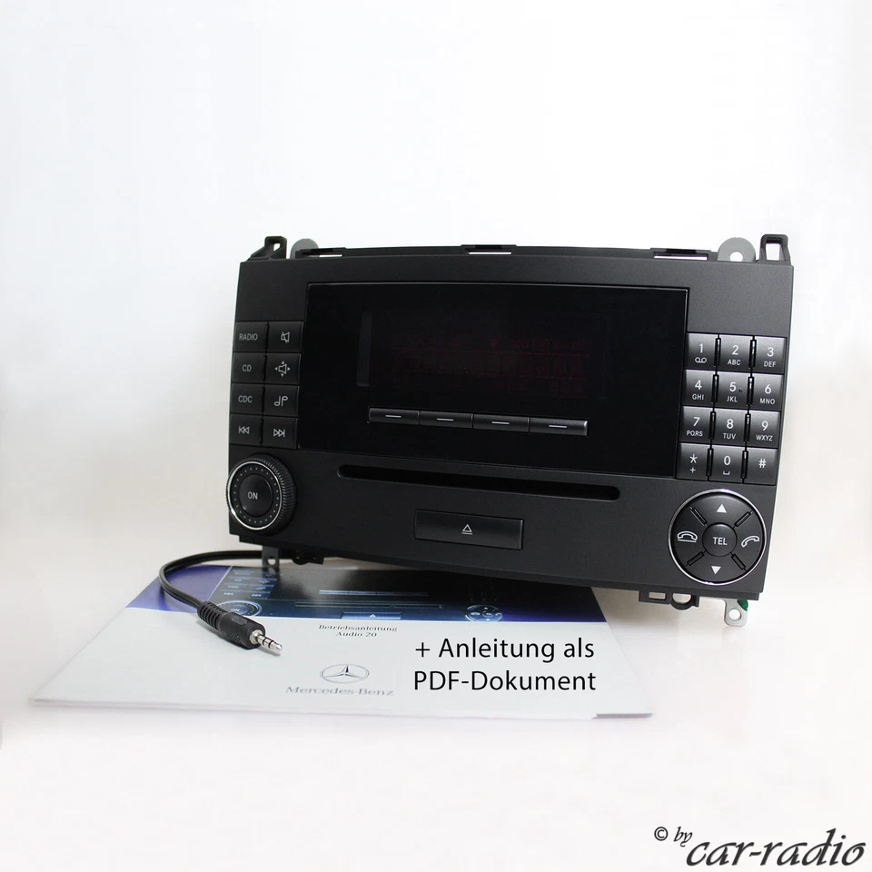 Original Mercedes W245 Radio Audio 20 CD MF2750 MP3 AUX-IN B-Klasse Autoradio