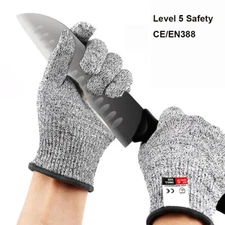 Protective Cut Resistant Gloves Level 5 Certified Safety Meat Wood Cut Carving