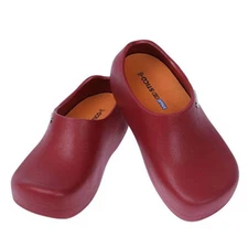 STICO Mens Chef Kitchen Slip Resistant Safety Rubber Occupational Shoes Wine