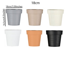 Plant Pots Flower Planter 6 Colours 4 sizes Matt Plastic Pot Classic Deco Pot